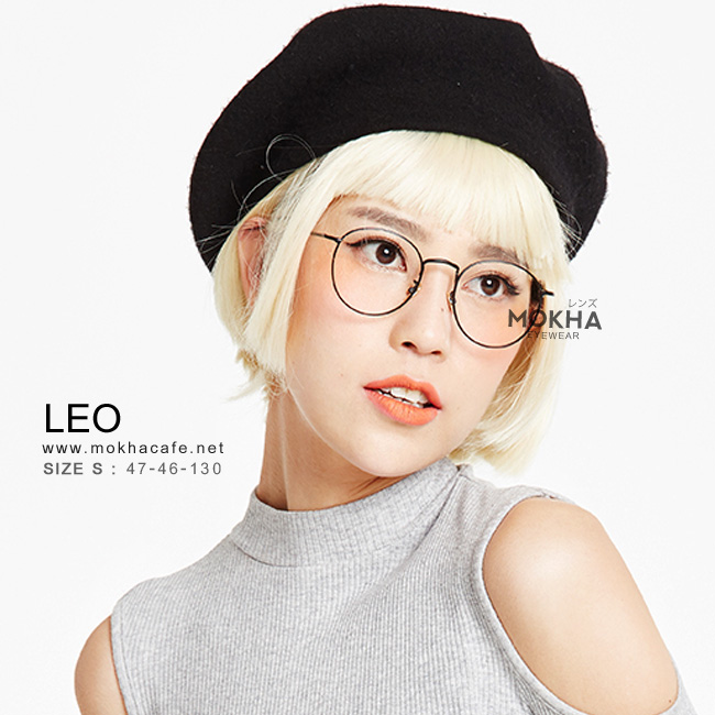 [pre-order] แว่นกันแดด LEO - green กรอบโลหะ ทรงกลม กว้าง 130 มม.(sizeS)