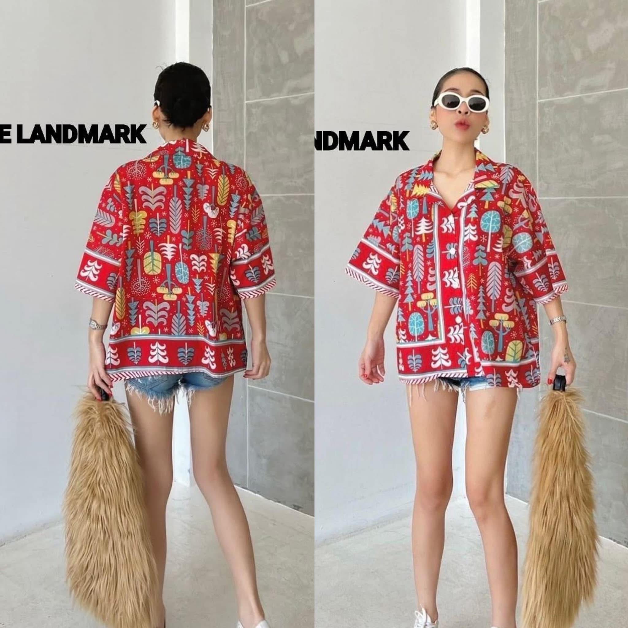 เสื้อเชิ้ตผ้าบล็อคคอทตอลอินเดีย กระดุมผ่าหน้า ฟรีไซส์ แขนยาวกำลังดี ลายผ้าสวยสดใส แพทเทิร์นใส่สบาย ใส่สบาย : สินค้าคุณภาพ (พร้อมส่ง)