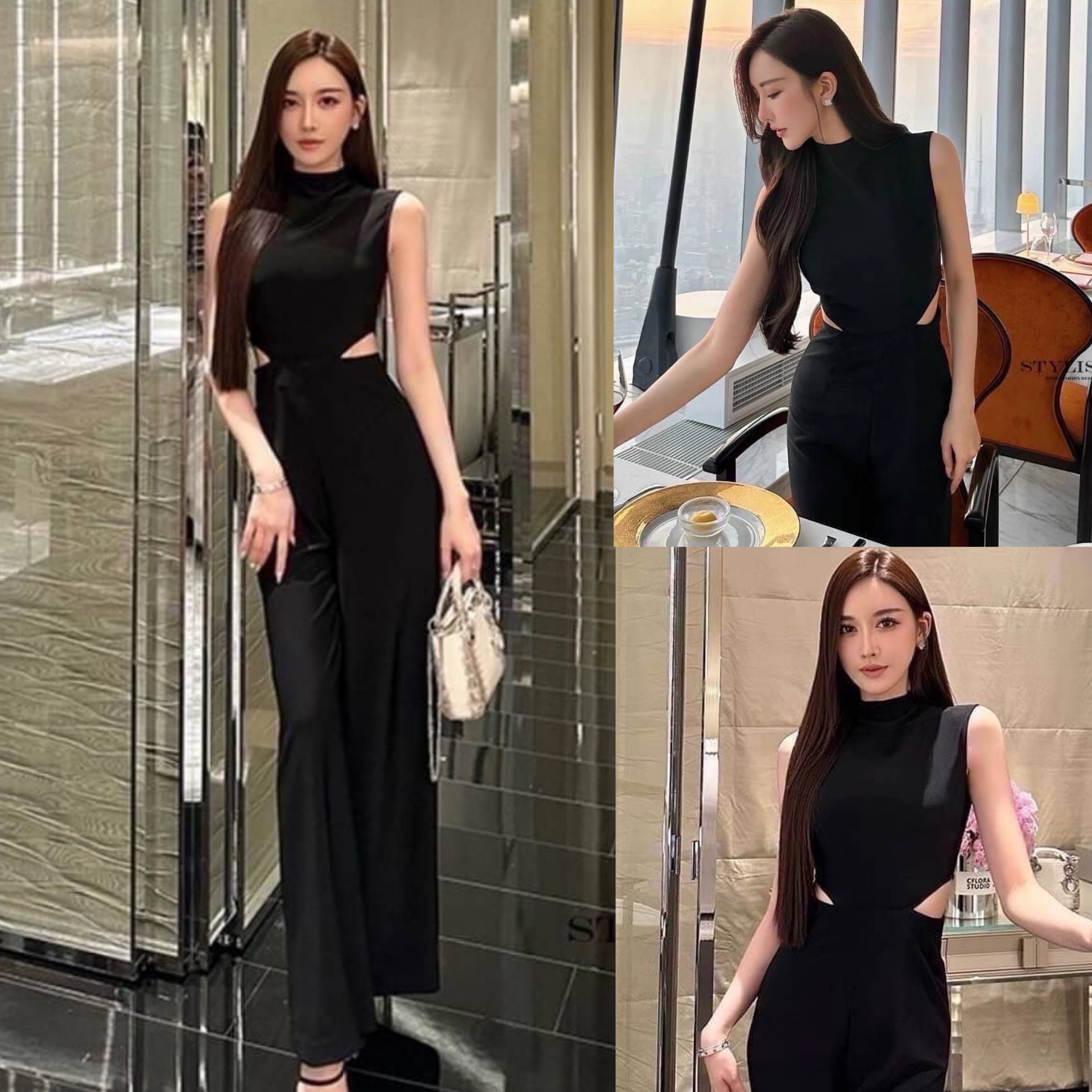 จั้มสูทใส่สวยเรียบหรูดูดีมาก แพลตเทินดีงาม ใส่สวยเปะสุดๆ สินค้าคุณภาพ (พร้อมส่ง)