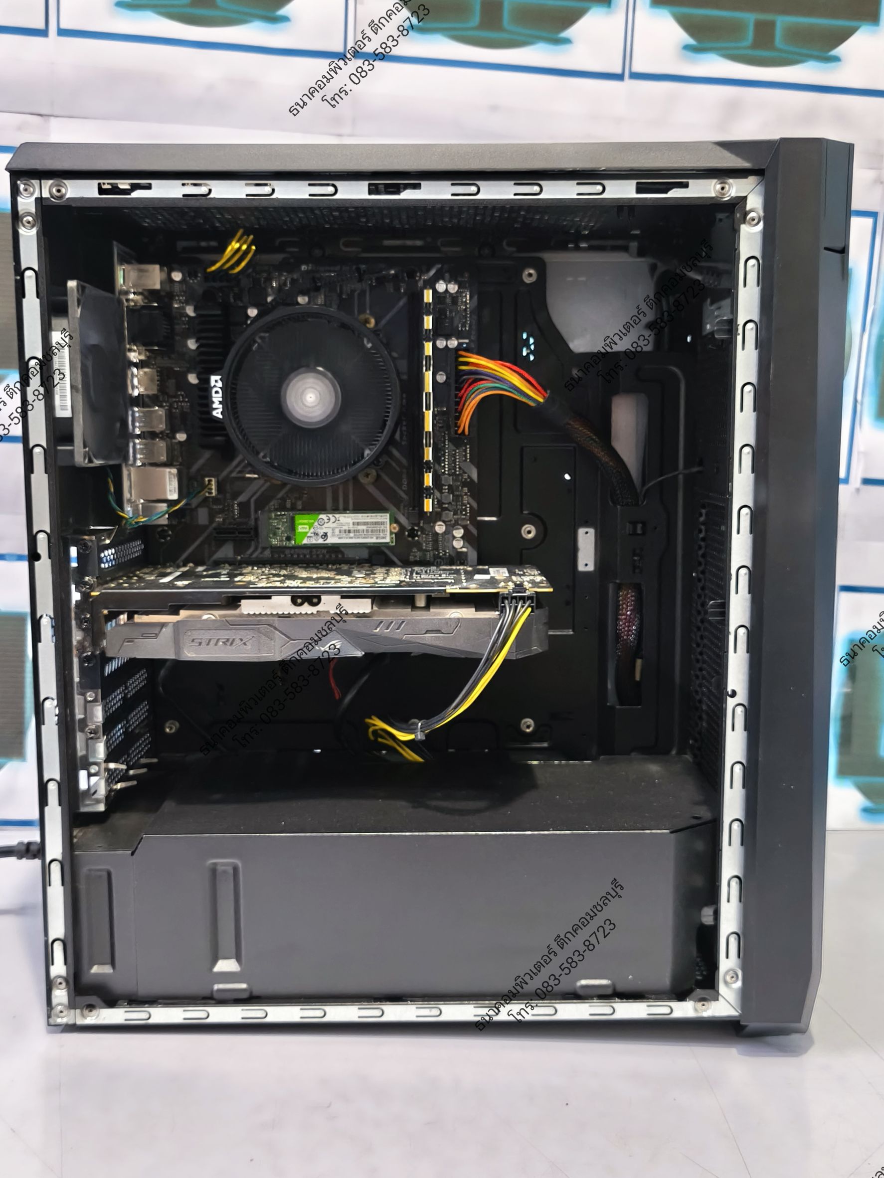 (คอมเล่นเกมส์มือสอง) AMD Ryzen5-1600 Ram16gb SSD250GB RX570 4GB