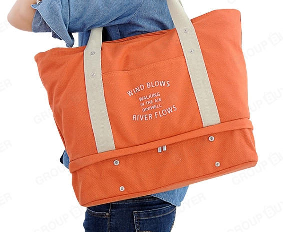 กระเป๋าสะพายผ้าแคสวาส เสียบกระเป๋าเดินทางได้ มีช่องใส่สองชั้นบน-ล่าง กระเป๋าเล็กแยก เหมาะมากสำหรับเดินทาง ท่องเที่ยว มี 7 สีให้เลือก