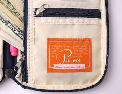 กระเป๋าใส่พาสปอร์ต กระเป๋าใส่หนังสือเดินทาง ใส่เอกสารสำคัญ ช่องเยอะ มีสายคล้องมือ พกพาสะดวก ผลิตจากไนล่อนกันน้ำ คุณภาพดี