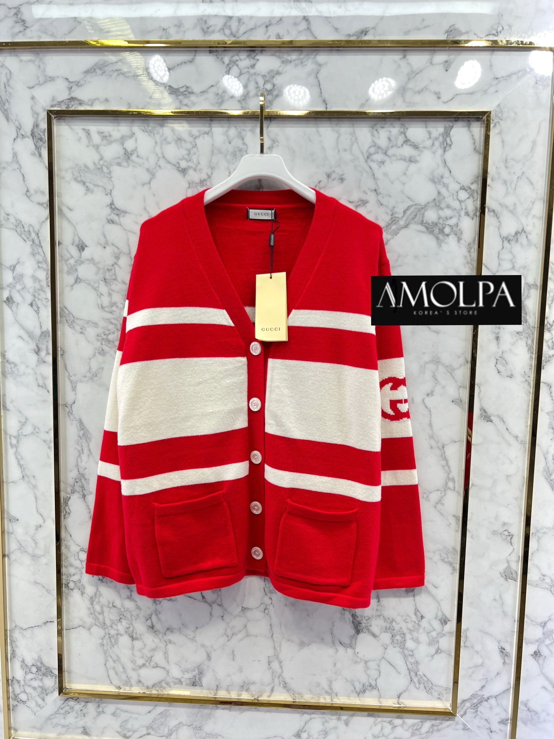 เสื้อไหมพรมคาดิแกน เกรดไฮเอน หนานุ่ม GUCCI KNIT เนื้อผ้าดีม๊าก ผ้าใส่สบายมากกกก ห้ามพลาดเลยนะคะ ใส่สบายสุดๆ : สินค้าคุณภาพ (พร้อมส่ง)