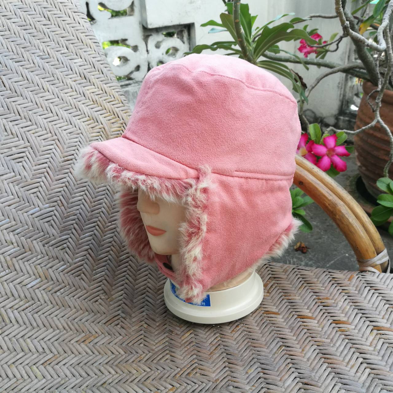 หมวกผ้าชามัวร์บุขนหนานุ่ม สวยมากอุ่นติดลบ