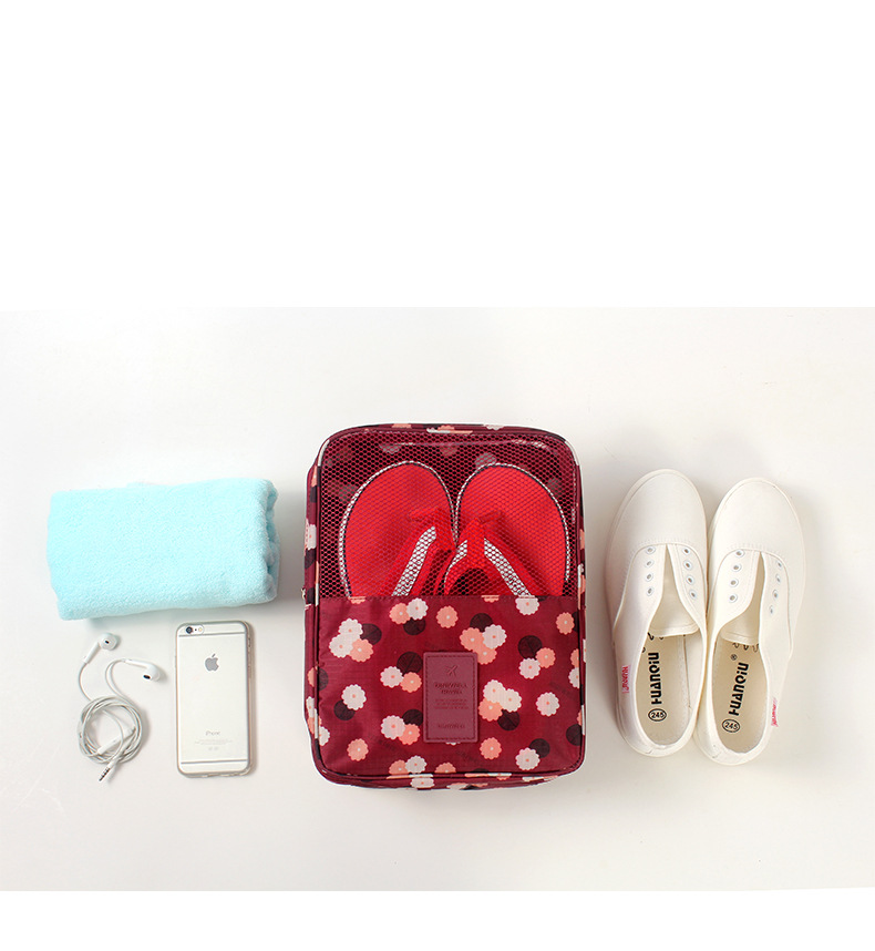 DINIWELL กระเป๋าใส่รองเท้าสำหรับเดินทาง หรือเล่นกีฬา ผลิตจากโพลีเอสเตอร์คุณภาพดี กันน้ำ มี 5 สี 5 ลายให้เลือก