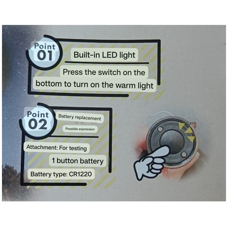 กาชาปองโมเดลตะเกียง Outdoor LED Lantern Ball Chain