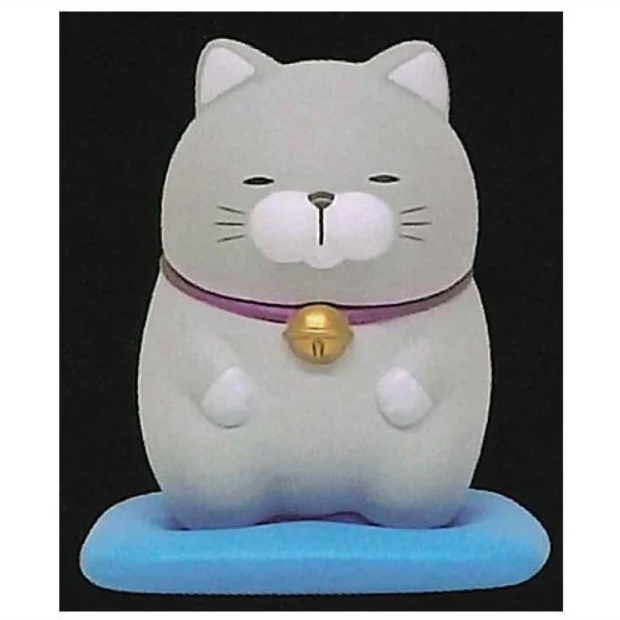 กาชาปองตุ๊กตาแมว Higemanju Sitting Properly on a Zabuton Figure 2