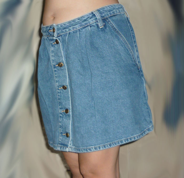 กระโปรงยีนส์ไซด์ใหญ่ ZARA 34.5-48-15