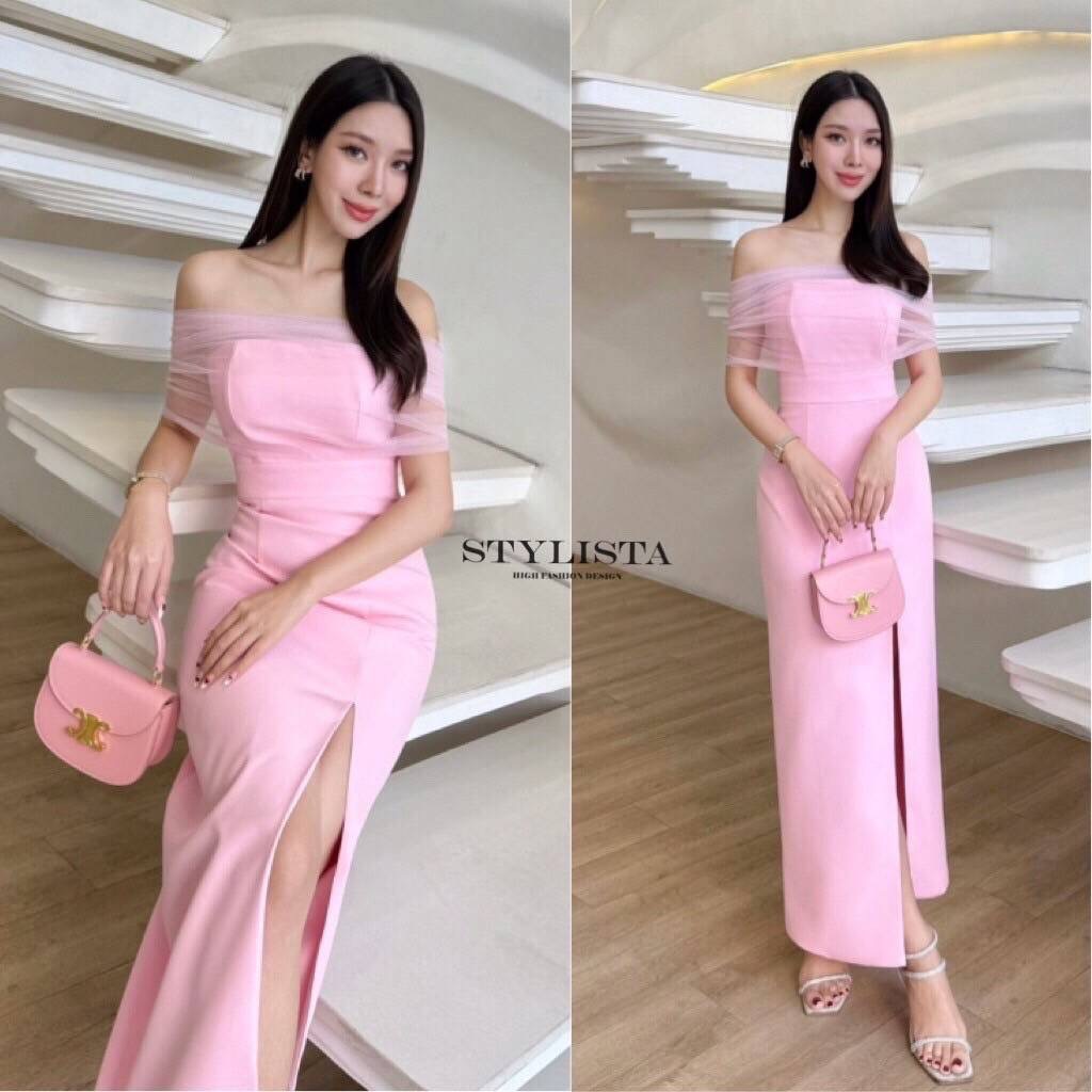 เดรสใส่สวยดูดี ต้องมีติดตู้ไว้เลย แพลตเทินดีงา ใส่สบาย : สินค้าคุณภาพ (พร้อมส่ง)