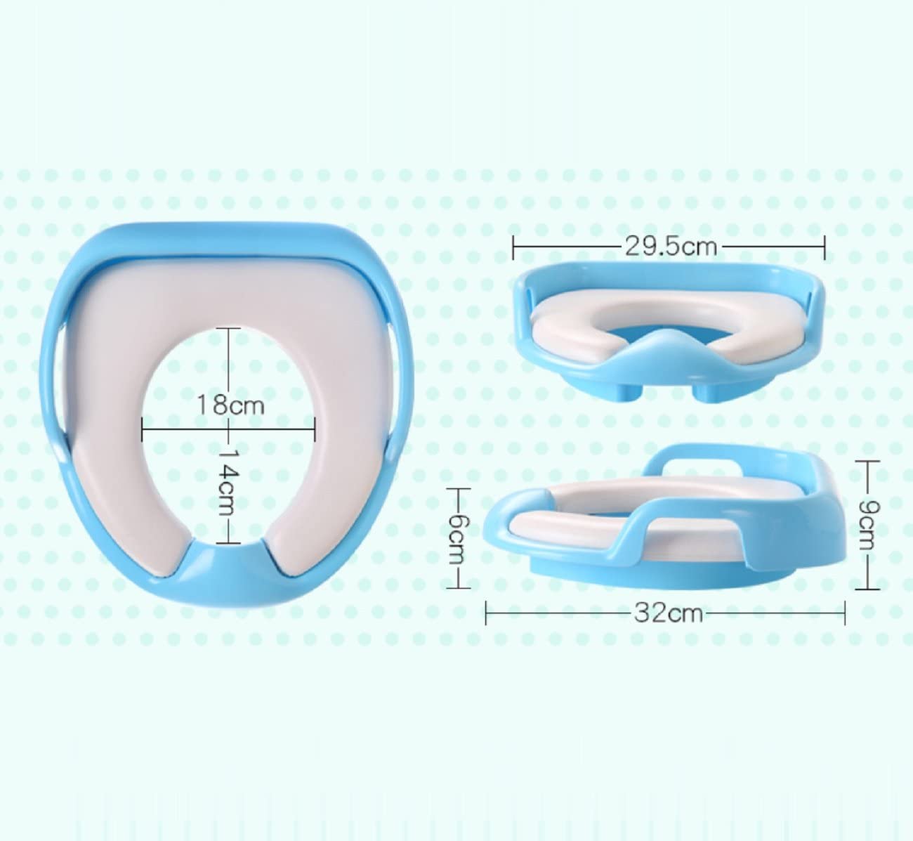 ฝารองนั่งชักโครกเด็ก NanaBaby เบาะบุฟองน้ำนุ่ม หุ้มหนัง PU นั่งสบาย สำหรับเด็ก 1-6 ขวบ