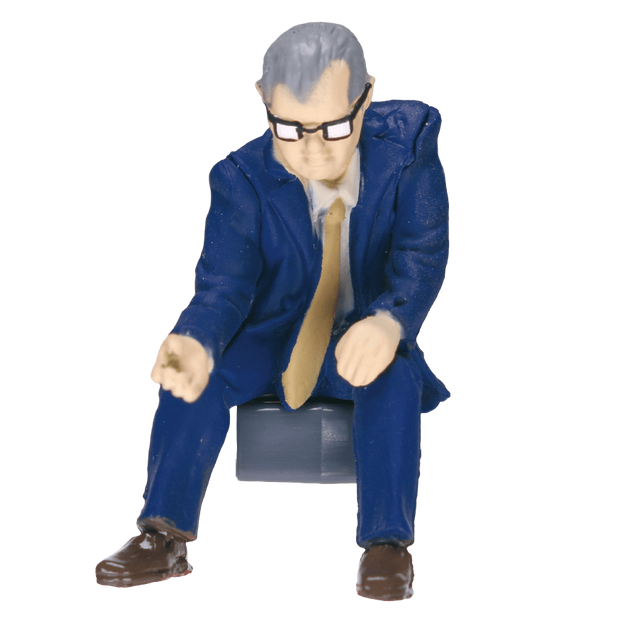 กาชาปองฟิกเกอร์ลุงปิดฝาถ้วยบะหมี่กึ่งสำเร็จรูป Somehow Adorable Uncle Noodle Clip