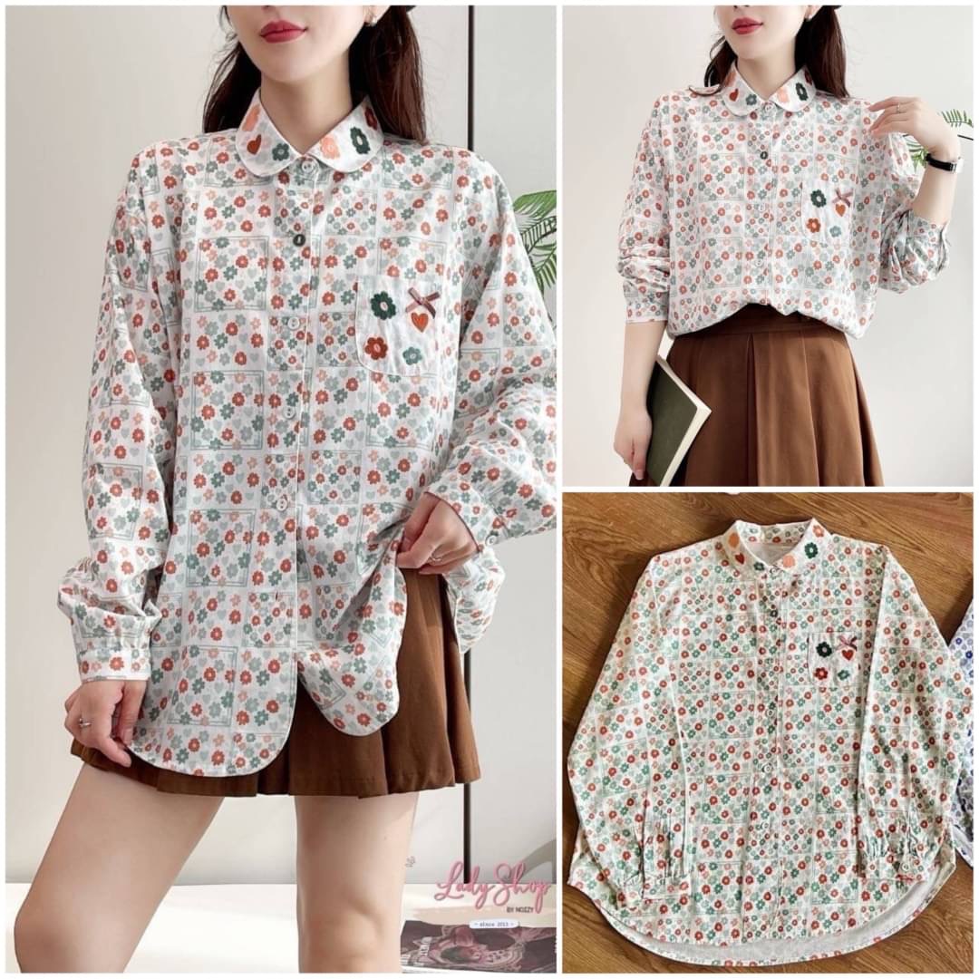 เสื้อญี่ปุ่นงานแท้นำเข้า ดีเทลลายสวยงานปัก น่ารักสไตล์ญี่ปุ่น งานทรงฟรีไซส์ใส่ได้ตลอด : สินค้าคุณภาพ (พร้อมส่ง)