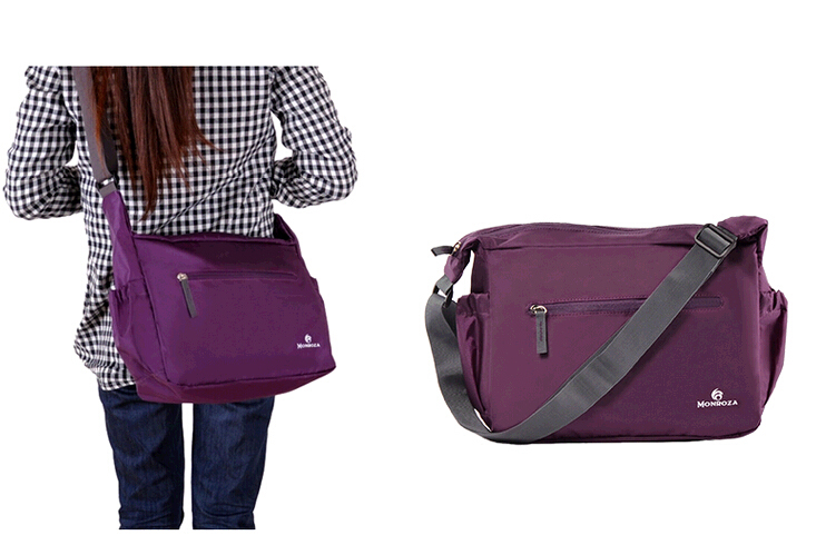 กระเป๋าสะพายพับเก็บได้ ผลิตจากไนล่อนกันน้ำคุณภาพดี พกพาสะดวก คุ้มค่า มีให้เลือก 7 สี