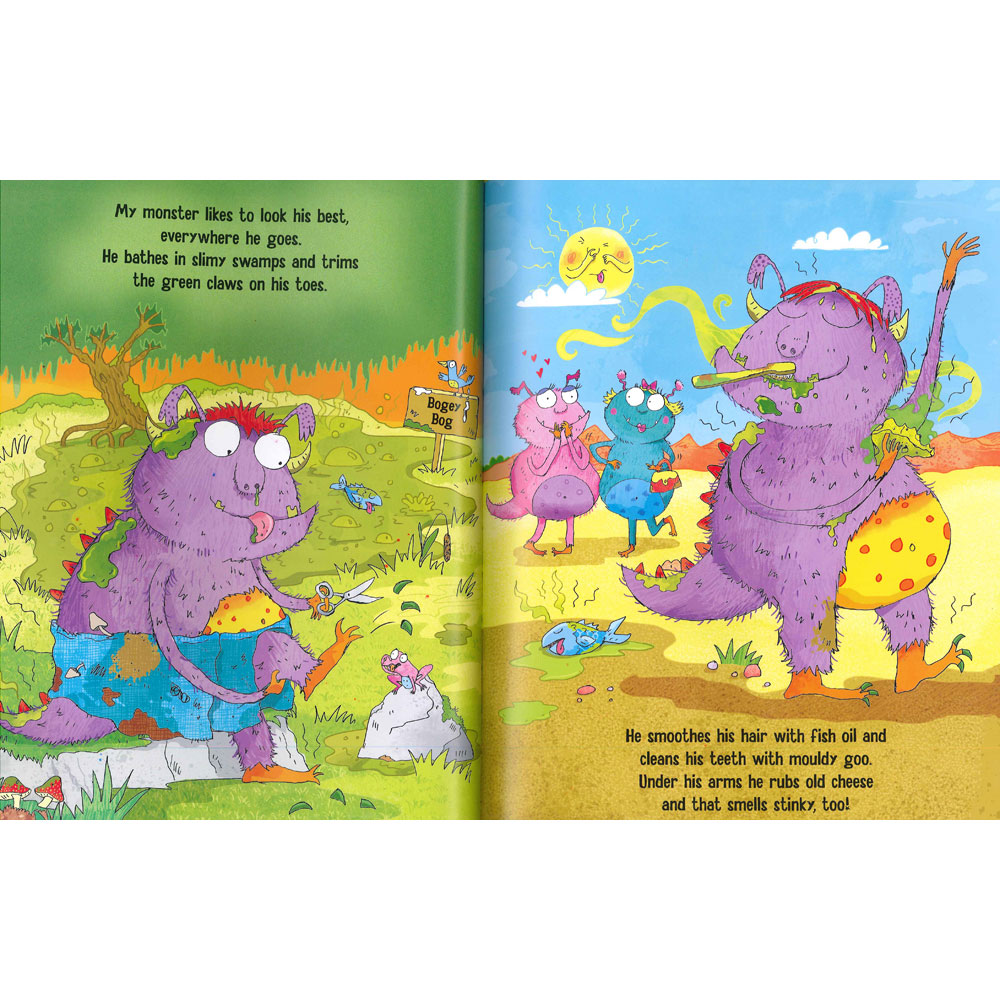 My Monster Smells Gross : Scratchy Sniffy Stinky Whiffy Book ตัวประหลาดมีกลิ่น ปกแข็ง ขำขัน
