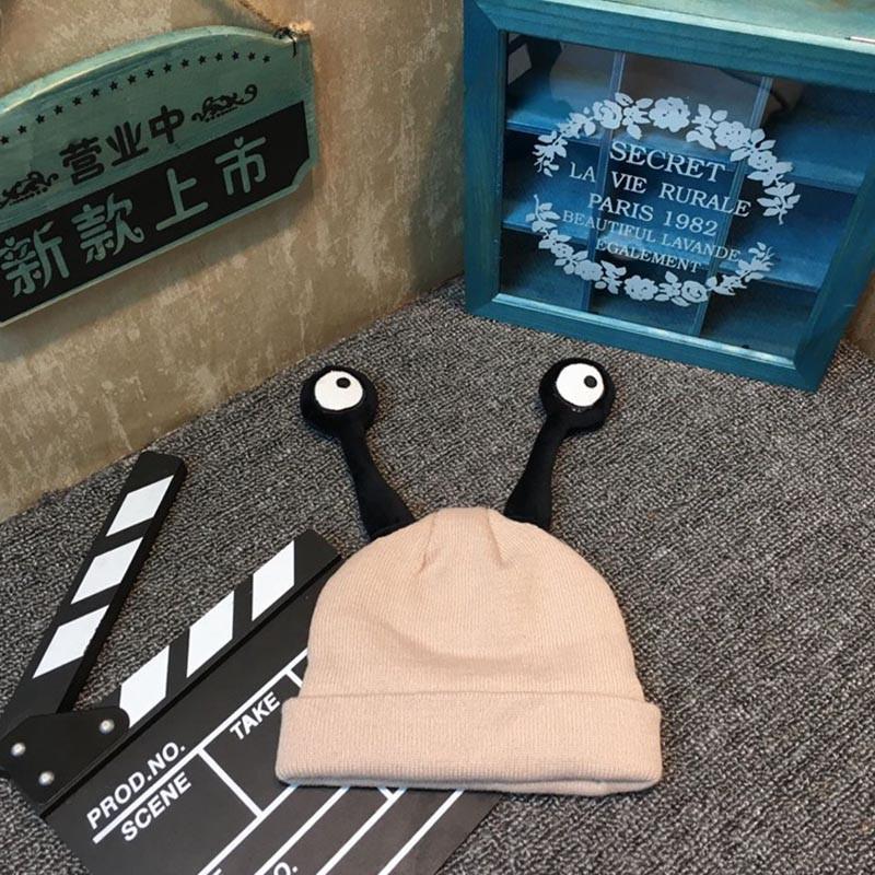 หมวกกันหนาวเด็ก ตาแมลงยื่น น่ารักแสนกวน สำหรับเด็กวัย 1-4 ปี