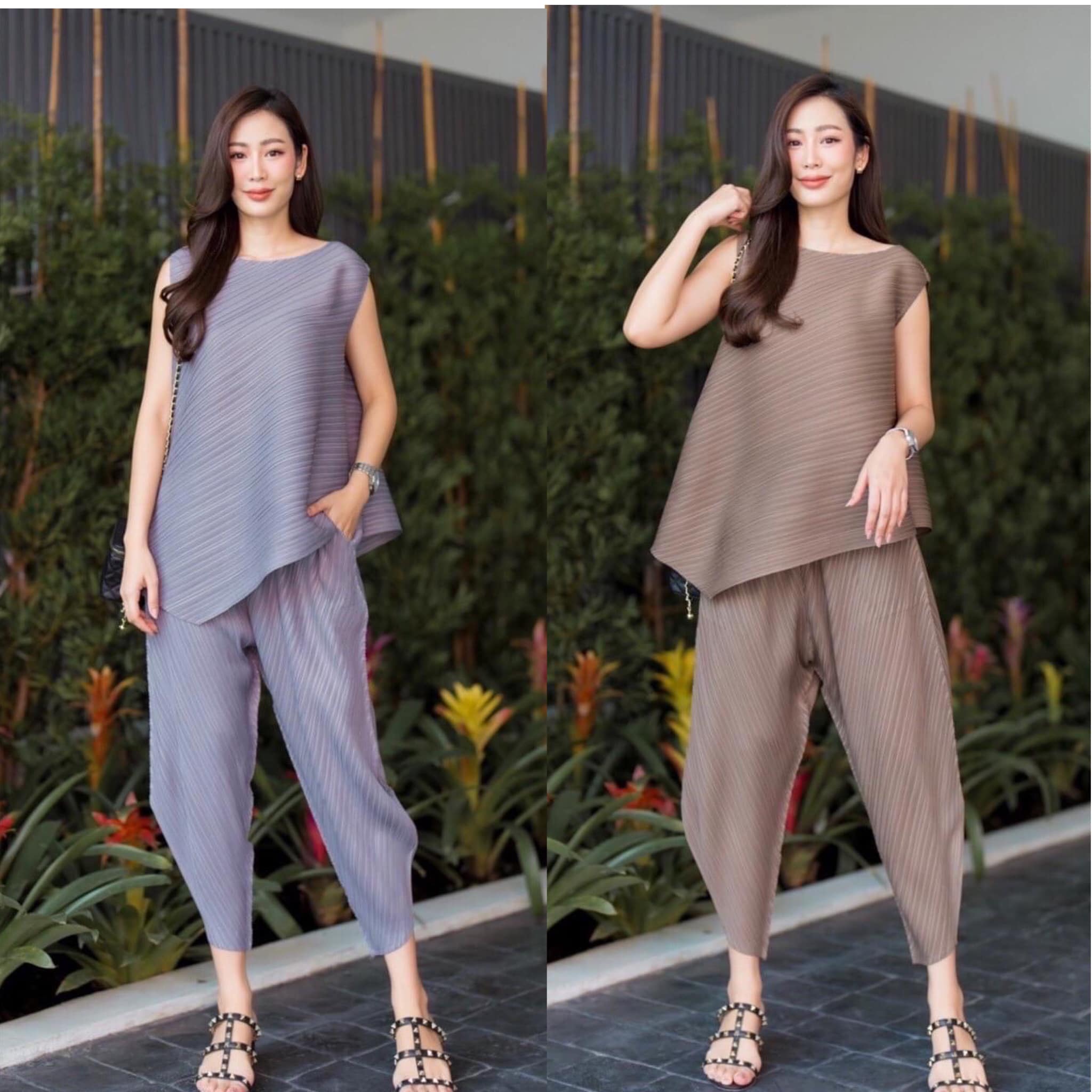 ชุดเซตผ้าอัดพลีท AA Premium แบบเดียวกับงานแบรนด์ สวยเรียบหรู ✨✨ คลาสสิค สินค้าคุณภาพ (พร้อมส่ง) .