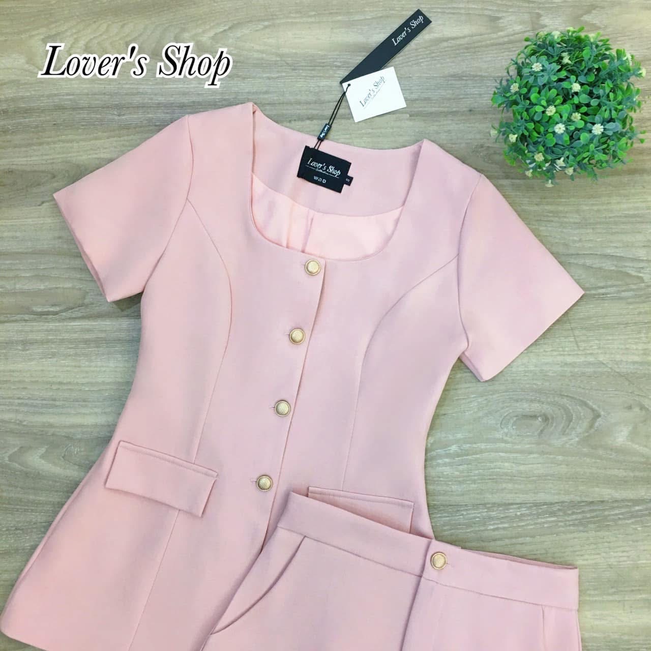 Set.เสื้อ+กางกระโปรง ลุคเรียบหรูดูผู้ดี ใส่ได้บ่อยค่ะ ใส่สบาย : สินค้าคุณภาพ (พร้อมส่ง)