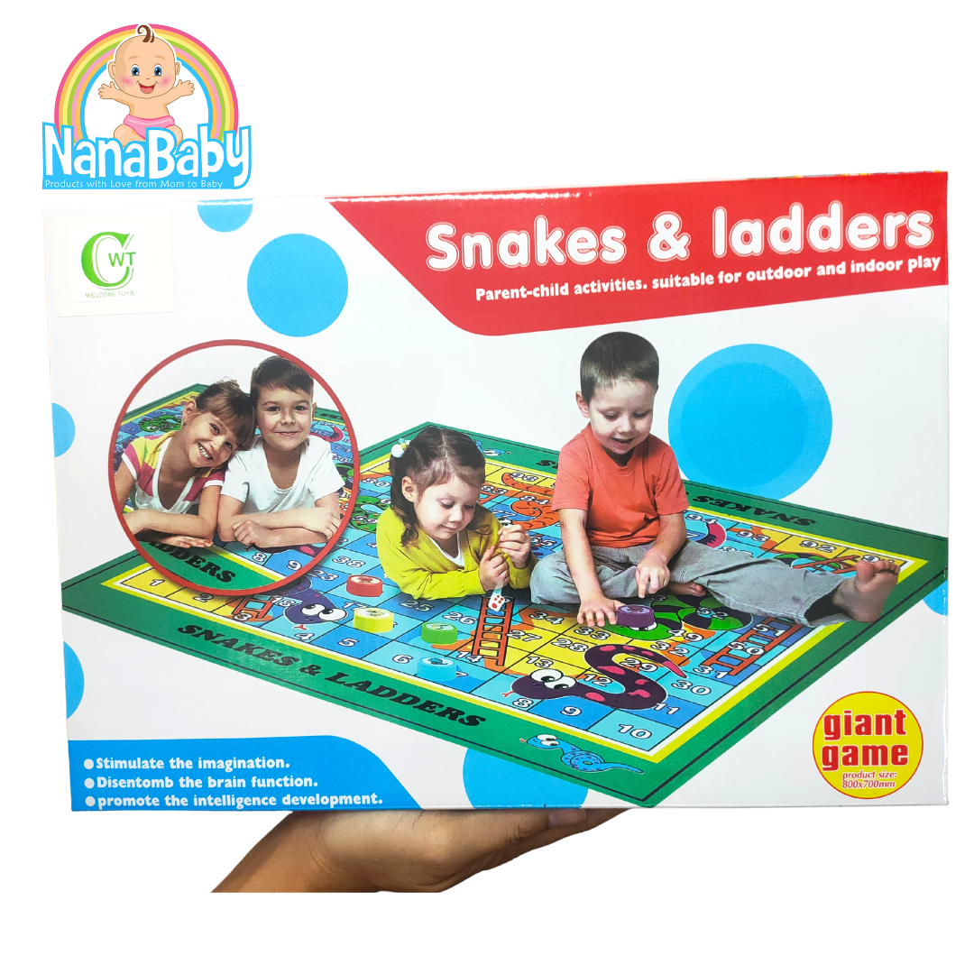 เกมบันไดงูจัมโบ้ แบบกระดานผ้า Snakes&Ladders Game