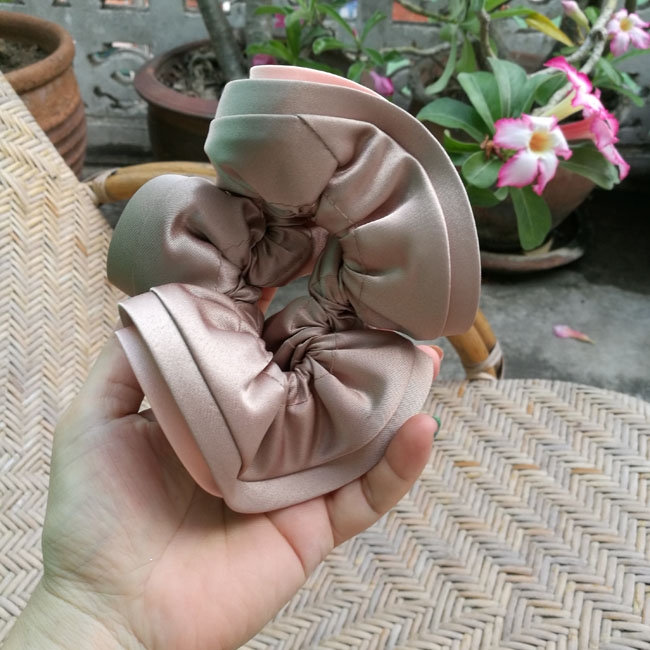 ยางรัดผม ผ้าดีมาก แนวหรูดูแพง /ของใหม่/