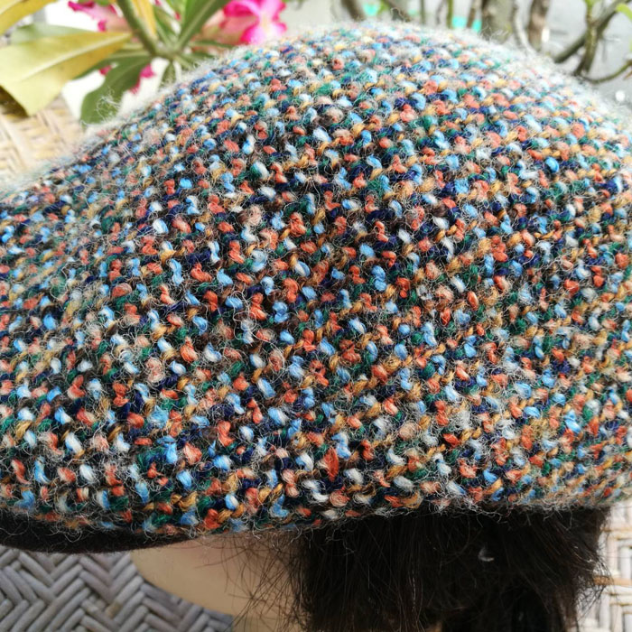 หมวกติงลี่ หมวกแฟลตแค็ป ไหมพรมสวยมาก 60-62cm