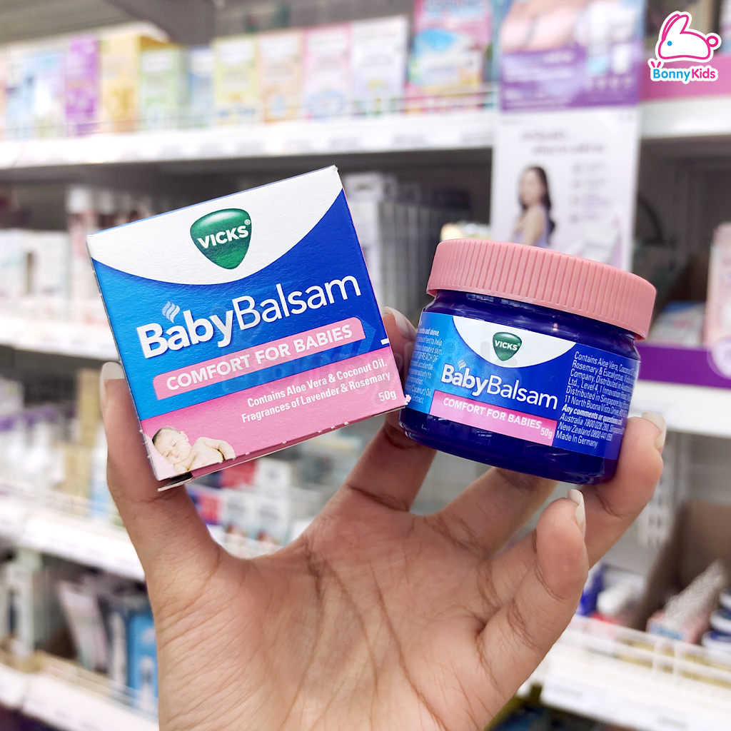 VICKS Baby VapoRub วิคส์ วาโปรับ ยาทาระเหย บรรเทาอาการหวัด คัดจมูก ชนิดขี้ผึ้ง (วิคส์ เบบี้)
