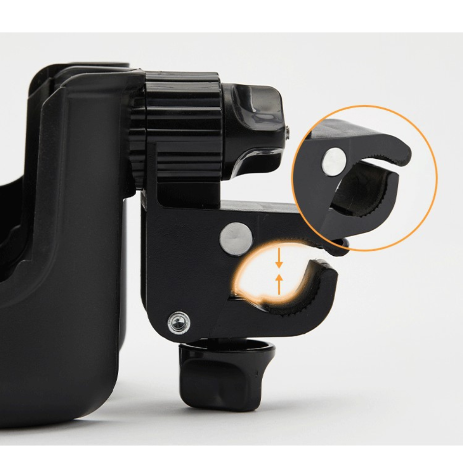 NanaBaby ที่วางแก้วน้ำ ที่วางขวดนม ติดรถเข็นเด็ก + มีช่องใส่โทรศัพท์มือถือ