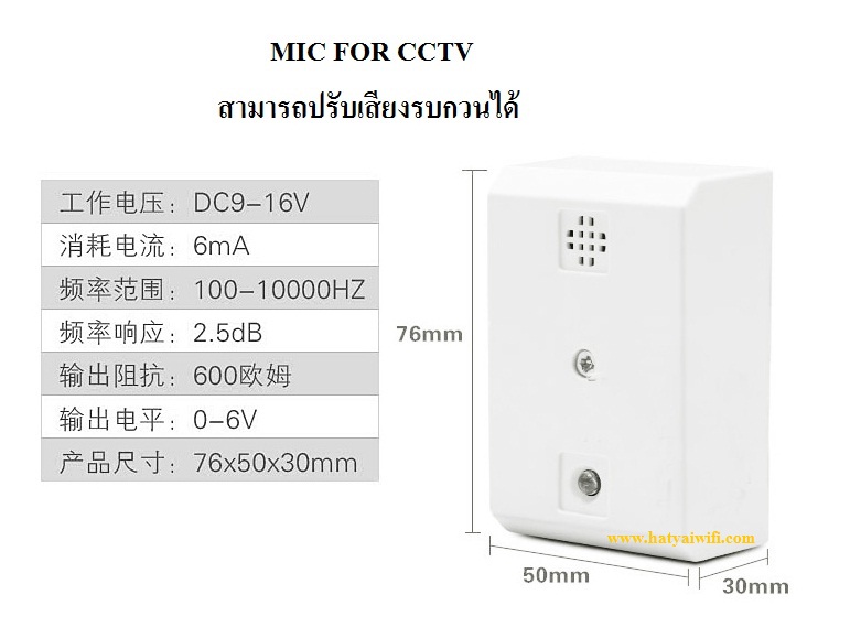 MIC FOR CCTV