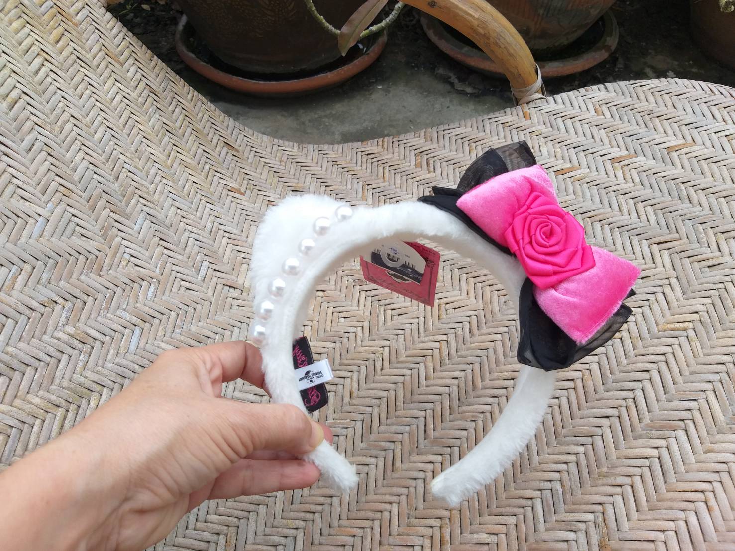 ที่คาดผมขนหมี Kitty ลิขสิทธิ์แท้ (ของใหม่)