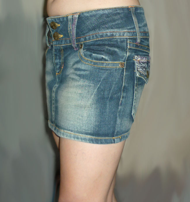 กระโปรงยีนส์ sky bomber สวยมาก 30-33-11