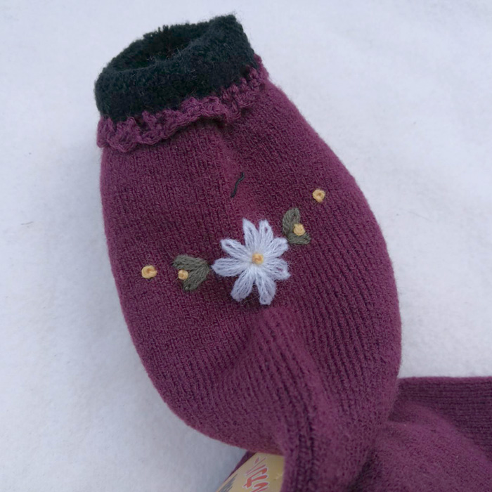 ถุงเท้าสั้นแค่ข้อเท้า ไหมพรมอย่างหนา อุ่นมาก