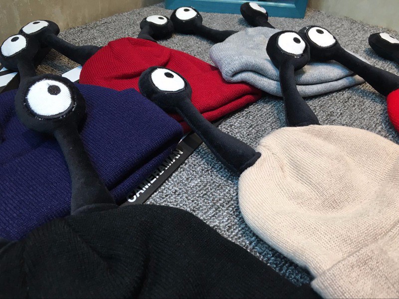 หมวกกันหนาวเด็ก ตาแมลงยื่น น่ารักแสนกวน สำหรับเด็กวัย 1-4 ปี