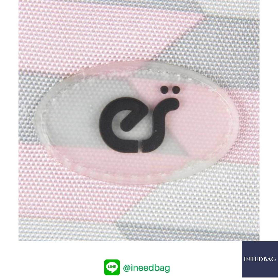 Ecosusi กระเป๋าคุณแม่ กระเป๋าสัมภาระคุณแม่ กระเป๋าแม่ลูกอ่อน แบบเป้ มาพร้อมแผ่นรองเปลี่ยนผ้าอ้อม, สายคล้องรถเข็น, ช่องเก็บความร้อน-เย็น (Pink Chevron)