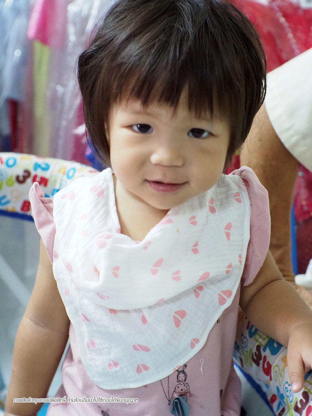 ผ้ากันเปื้อนเด็ก 0-3 ปี ผ้าซับน้ำลาย มัสลินรูปสามเหลี่ยม Cotton 100% เนื้อนิ่ม ซับน้ำดีเยี่ยม ไม่ร้อน