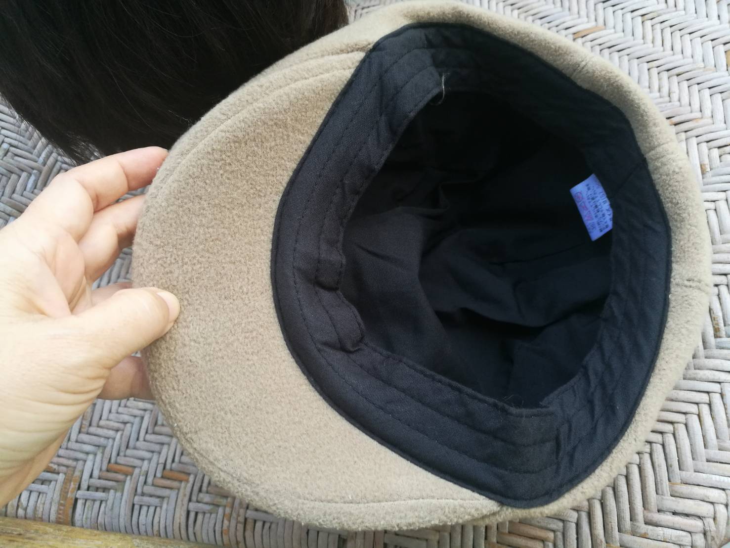 หมวกติงลี่ผ้าฟลีซหนา ปีกเปิดได้ใส่เป็นหมวกแก๊ป (ของใหม่)