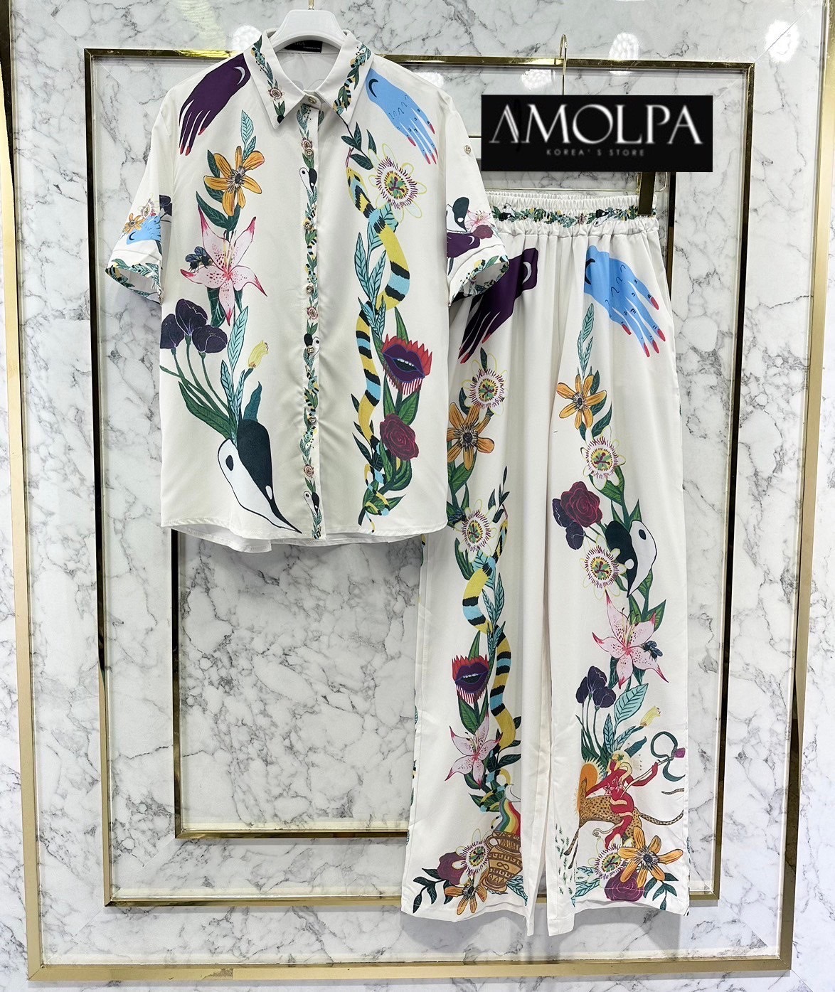 SET PAJAMAS ZARA งานใหม่ ตัวเสื้อเป็นเชิ้ต ZARA เด่นเป็นสง่า มาพร้อม กางเกงขายาว ใส่เข้ากันลงตัว สินค้าคุณภาพ (พร้อมส่ง)