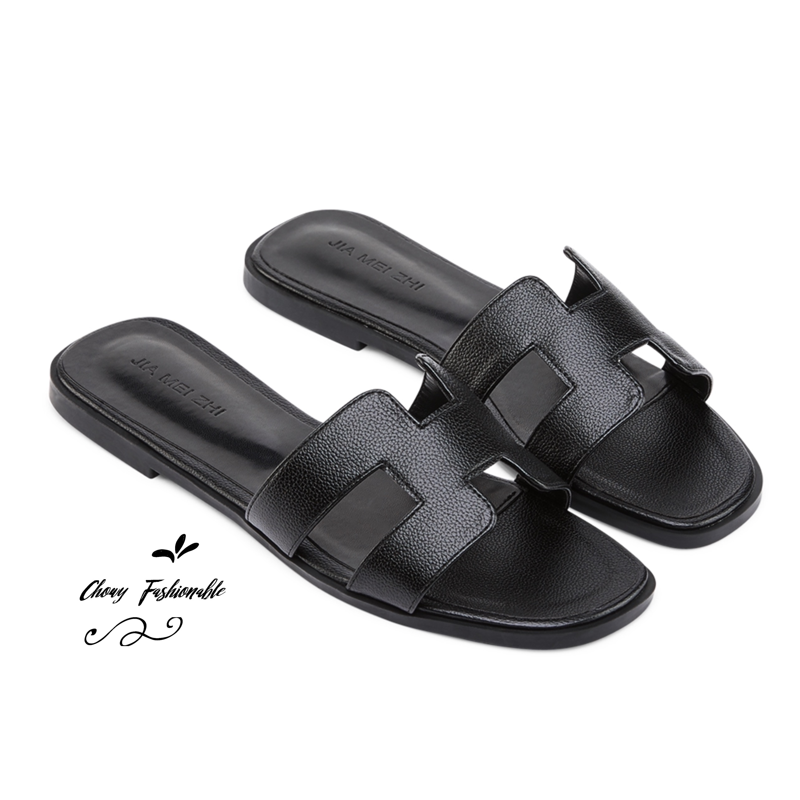 รองเท้าแตะแฟชั่น 38-42 แตะสวมส้นแบน KR0849