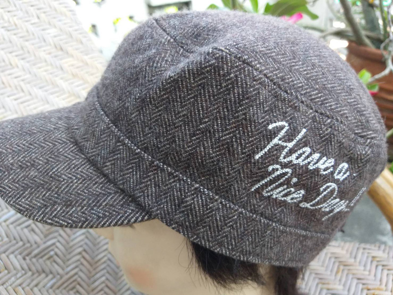 หมวกแก๊ปทรงนิวส์บอย ผ้าแคนวาสสวยมาก