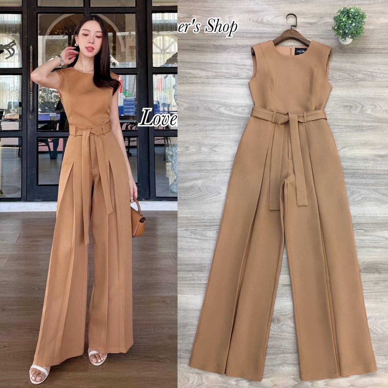 Set เสื้อ+กางเกงขายาว ลุคเรียบหรูดูดี ใส่ได้บ่อยค่ะ ดีเทลเสื้อทรงเข้ารูป มีซิบหลัง มีซับในอย่างดีค่ะ มาพร้อมกางเกงเอวสูง ทรงขากระบอกกลาง ใส่สบาย : สินค้าคุณภาพ (พร้อมส่ง)