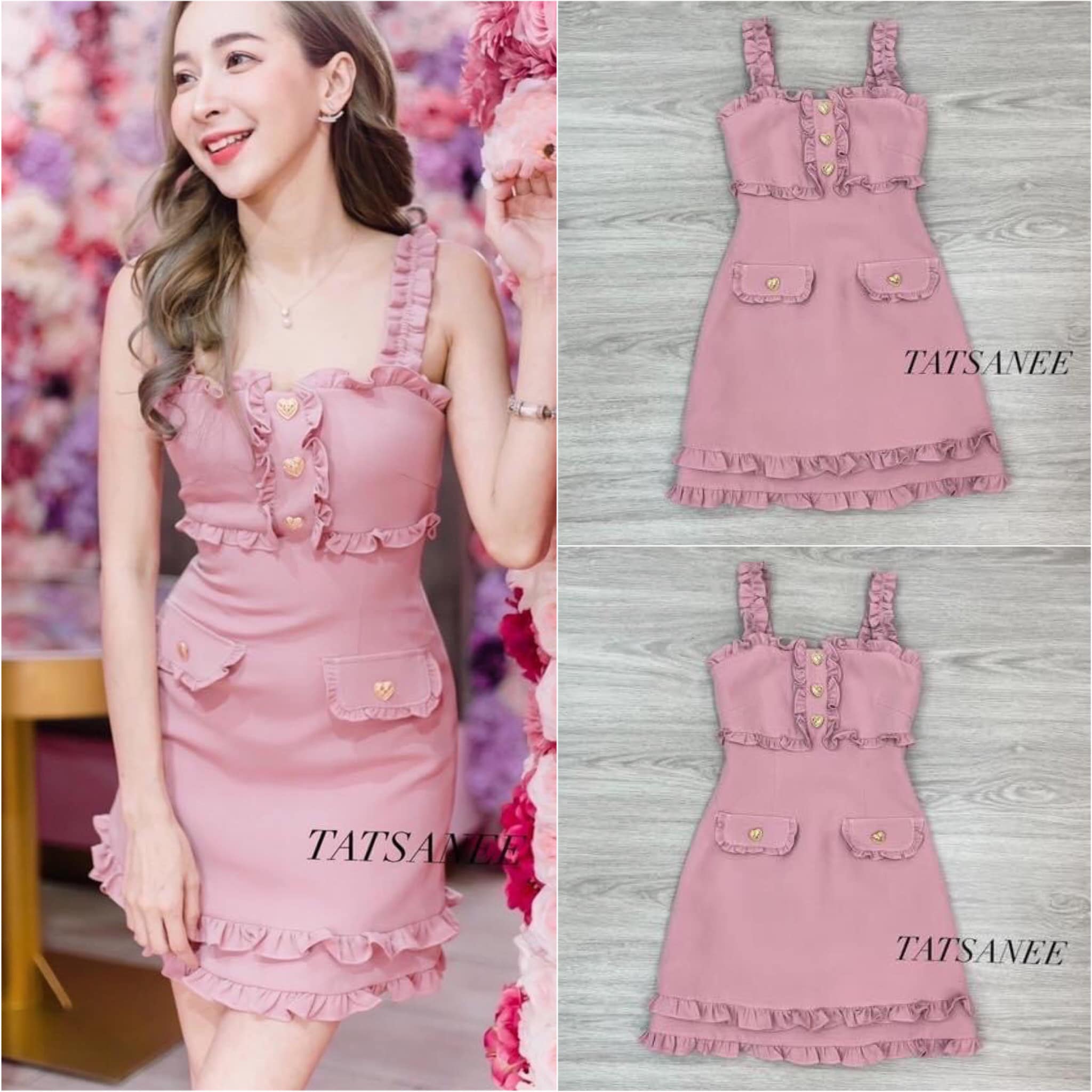 เดรสสั้น หลายสี น่ารักไม่ไหวแล้ว ใครชอบแนวนี้ ต้องจัดจ้า สินค้าคุณภาพ (พร้อมส่ง)