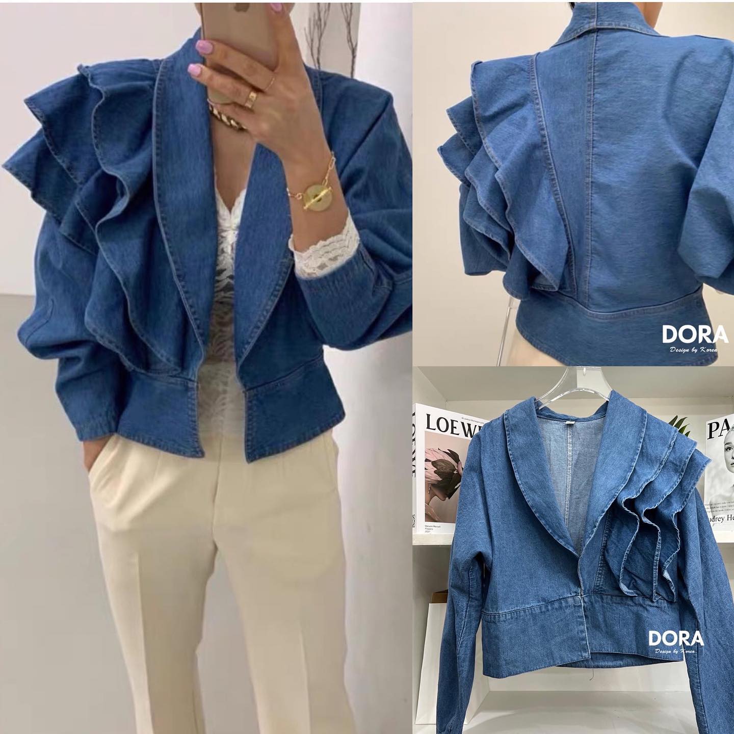 Blaze ยีนระบายใส่สวยดูแพง ชุดนี้งานสวยคุณภาพดี : สินค้าคุณภาพ (พร้อมส่ง)