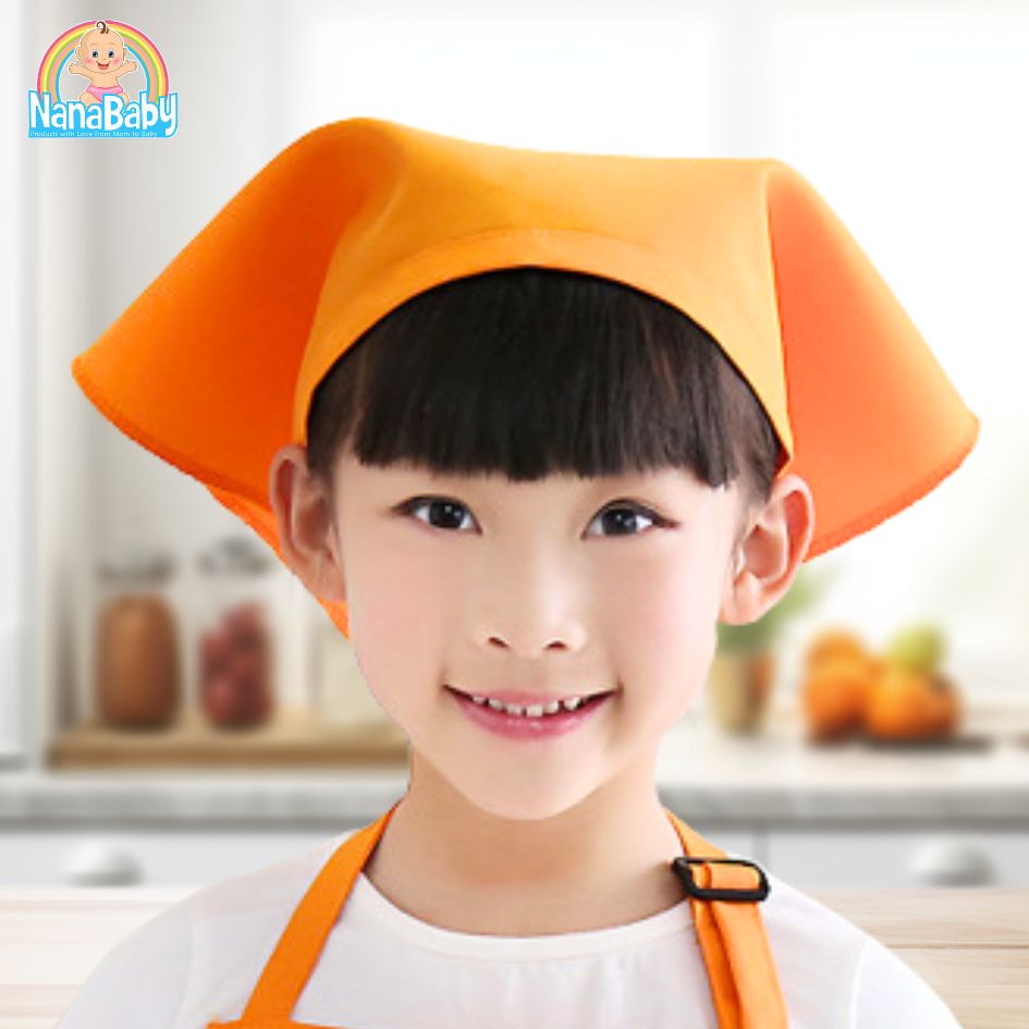 NanaBaby หมวกเชฟเด็ก หมวกกุ๊กเด็ก หมวกทำอาหารเด็ก หมวกทำครัวเด็ก ชาย/หญิง
