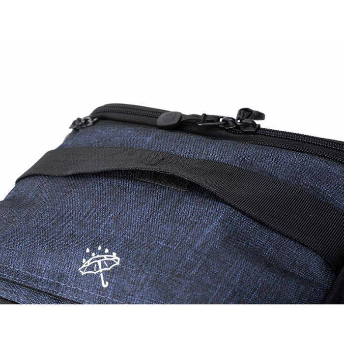 กระเป๋าใส่กล้องถ่ายรูป SLR/DSLR ขนาดกะทัดรัด พร้อมผ้าคลุมกันฝนหรือสิ่งสกปรก (สี Heather Blue) (BAGSMART Compact Camera Shoulder Bag for SLR/DSLR with Waterproof Rain Cover)