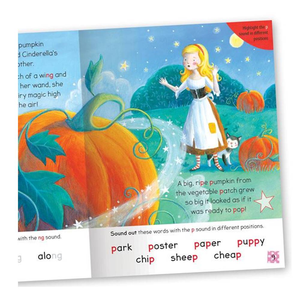 Miles Kelly : Learn to Read : Get Set Go Phonics Age 5-7 : Classic Fairly Tales 3 Books Collection : เซตหนังสือหัดอ่านภาษาอังกฤษโฟนิกส์ 3 เล่ม Goldilocks + Cinderella + Puss in Boots