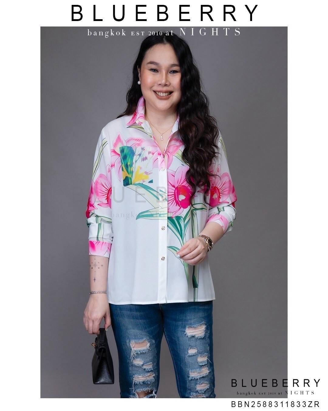 เสื้อเชิ้ต พรีเมียมทรงคลาสสิคตลอดกาลเชิ้ตแขนยาว พิมพ์ลายแบรนด์เนมไฮคลาส ใส่สบาย : สินค้าคุณภาพ (พร้อมส่ง)