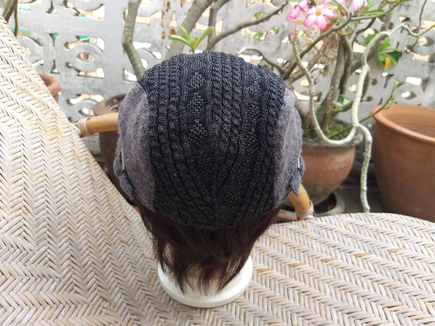 หมวกติงลี่ หมวกแฟลตแค็ป ไหมถักสวยมาก