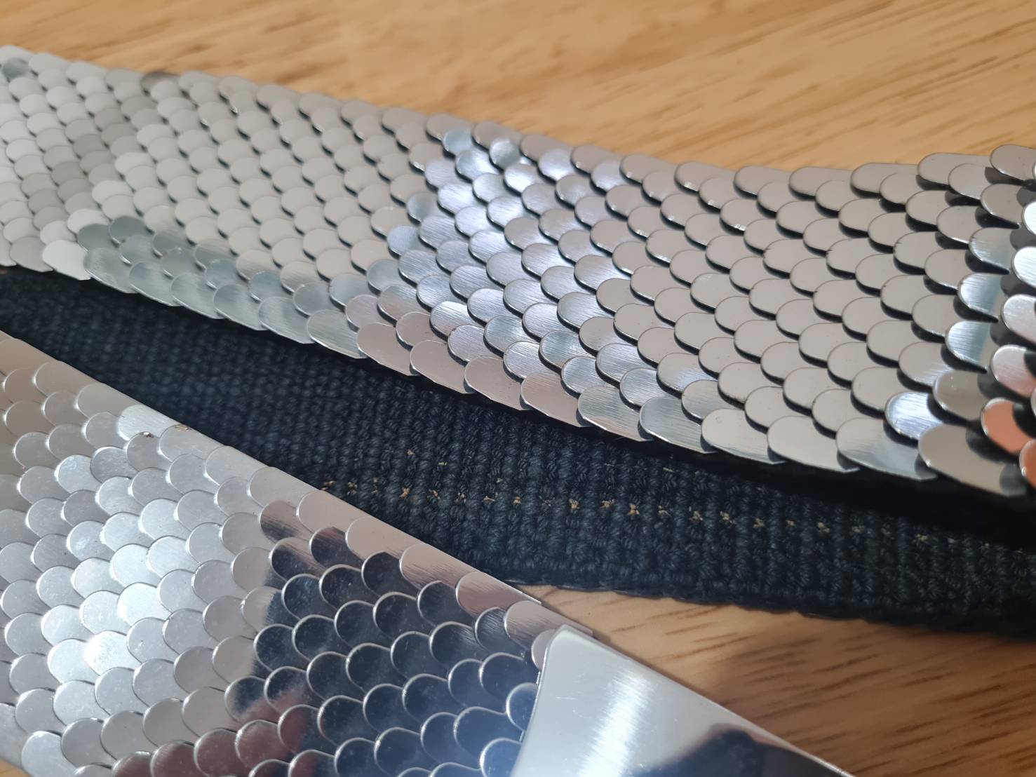 เข็มขัดเงินเกล็ดปลา Made in U.S.A. สวยมากกกก