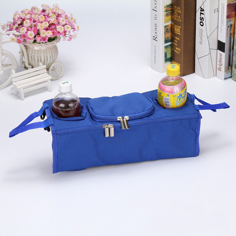 กระเป๋าวางแก้วน้ำ ที่วางขวดนมรถเข็นเด็ก กระเป๋ารถเข็นเด็ก กระเป๋าติดรถเข็นเด็ก Baby Stroller Organizer