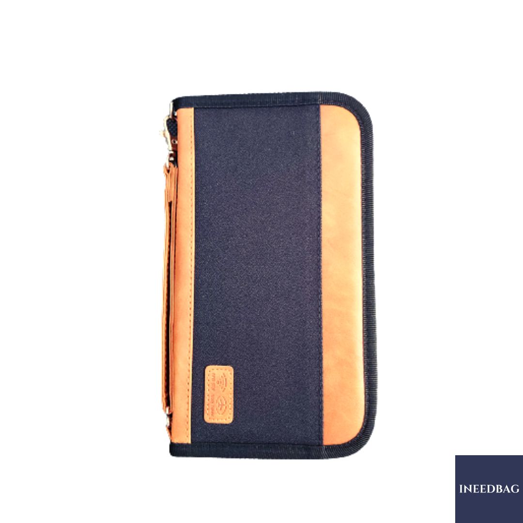 กระเป๋าใส่พาสปอร์ตใบยาว กระเป๋าใส่เอกสารการเดินทาง RFID PASS พร้อมช่องป้องกันการสแกน RFID มี 2 สีให้เลือก