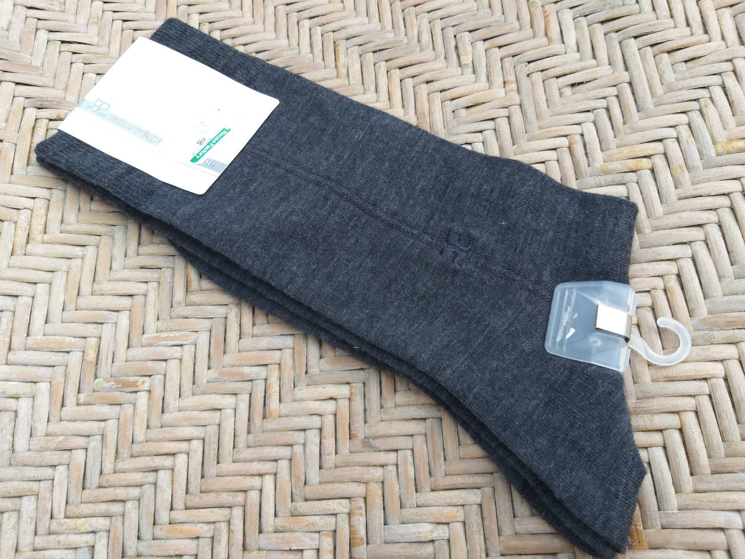 ถุงเท้าชาย courreges homme สีเทา