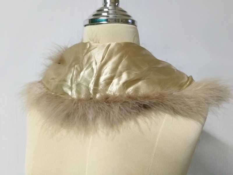 เฟอร์ขนนกแท้ แต่งปกโค้ท ผ้าพันคอ